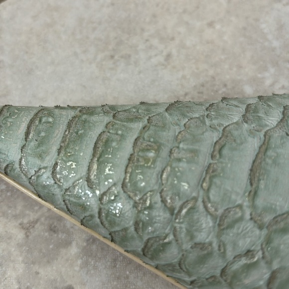 Vintage F.mode faux snake skin slip on pointed shoe - Picture 6 of 6